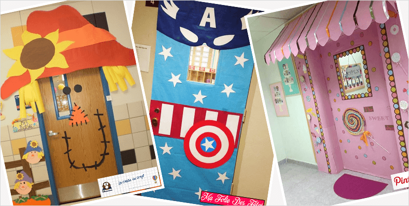 Inspiration du mois de septembre - #Bien décorer sa porte de classe